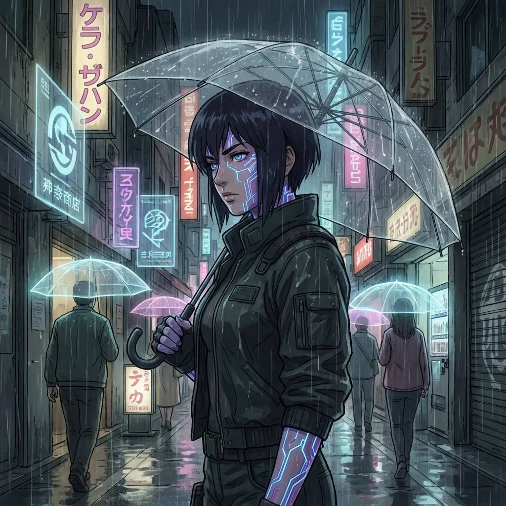 サイバーパンクアニメスタイル 例 1