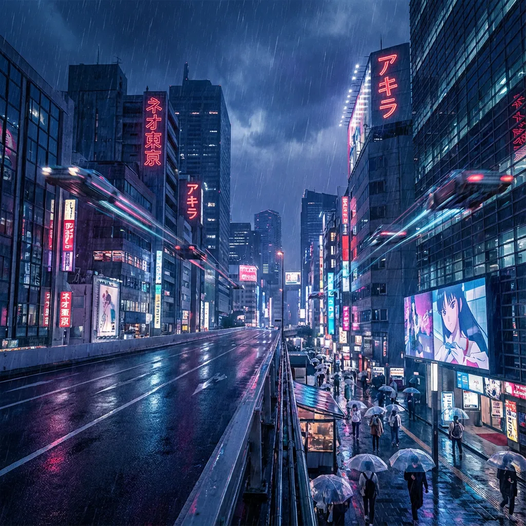 サイバーパンクアニメスタイル 例 2