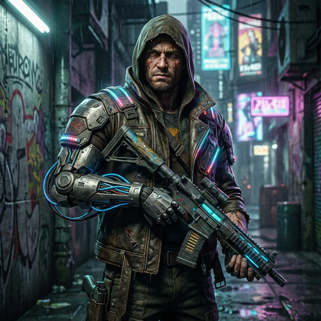 サイバーパンクアニメスタイル 例 3