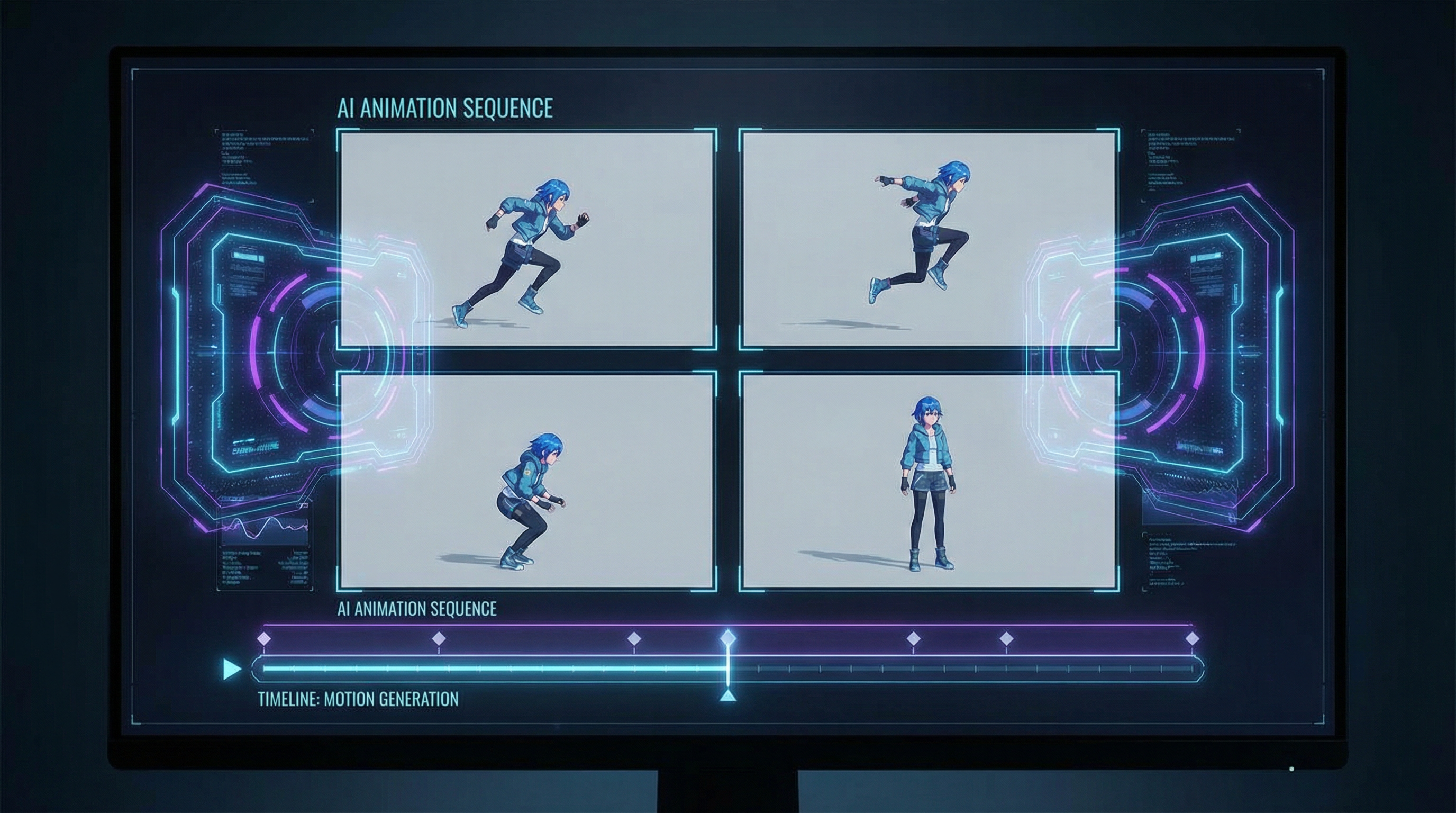 AI video generation process showing image to video transformation