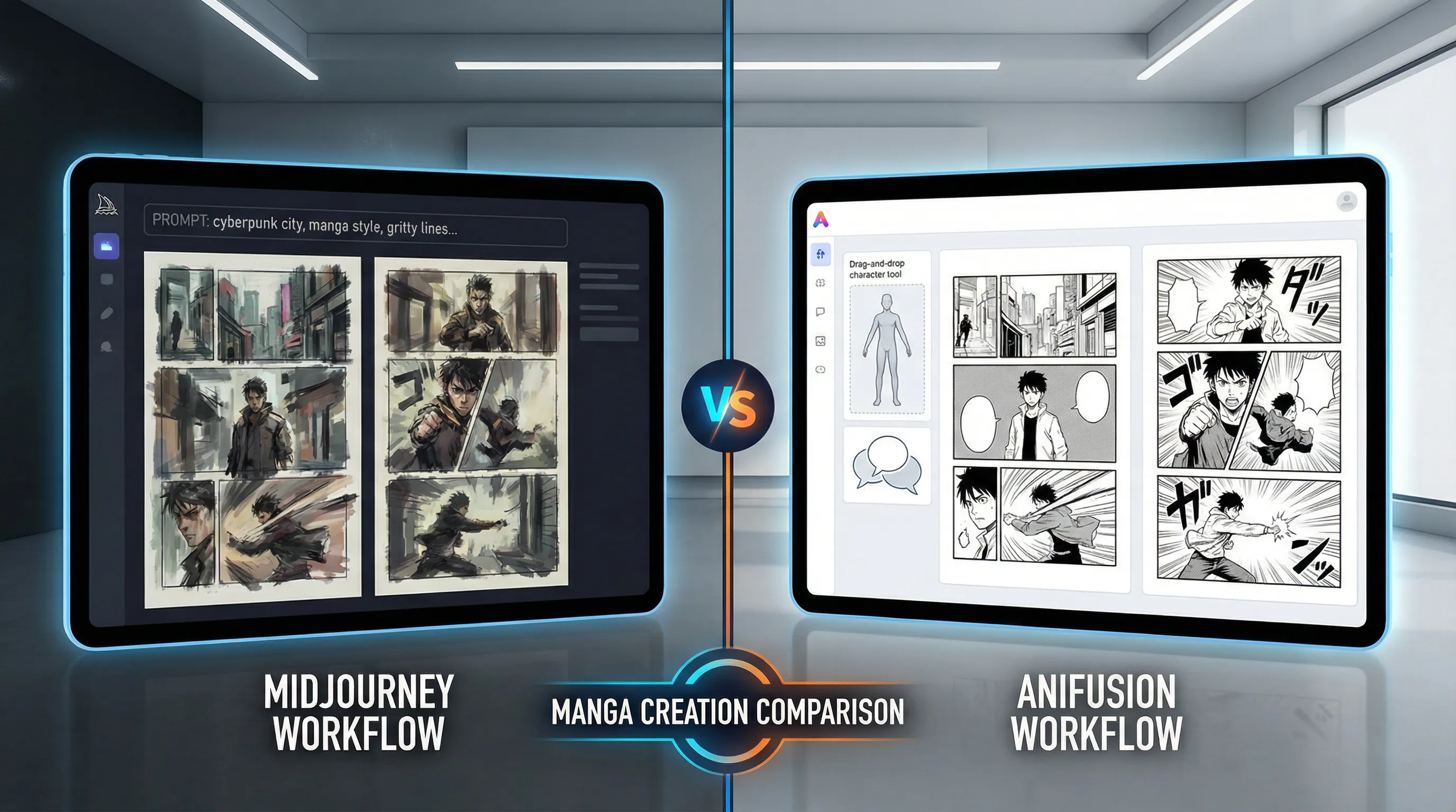 コミックと漫画のためのMidjourney vs Anifusion：2026年にどのツールが勝つか?